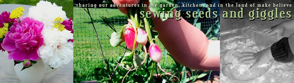 Sewing seeds and giggles