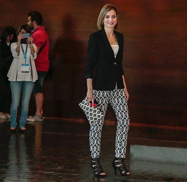 Queen Letizia of Spain and King Felipe VI of Spain attend the 'Forum Impulsa' at the Auditori of Girona