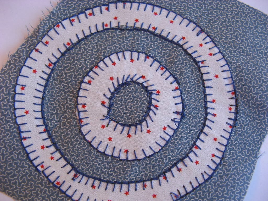 Stitching With 2 Strings Machine Blanket Stitch Applique