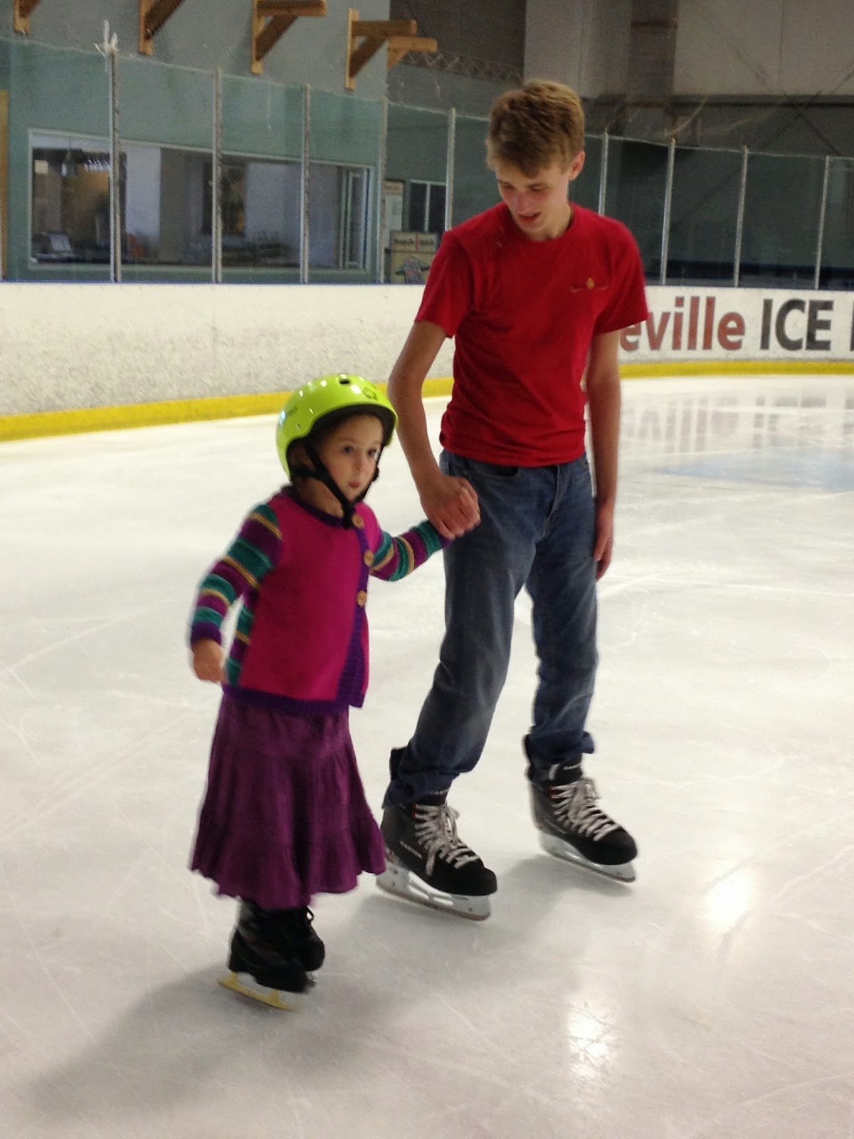 Gloria in Excelsis Deo Ice Skating for the First Time