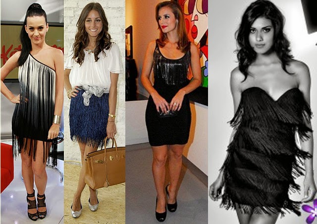 roupas com franjas