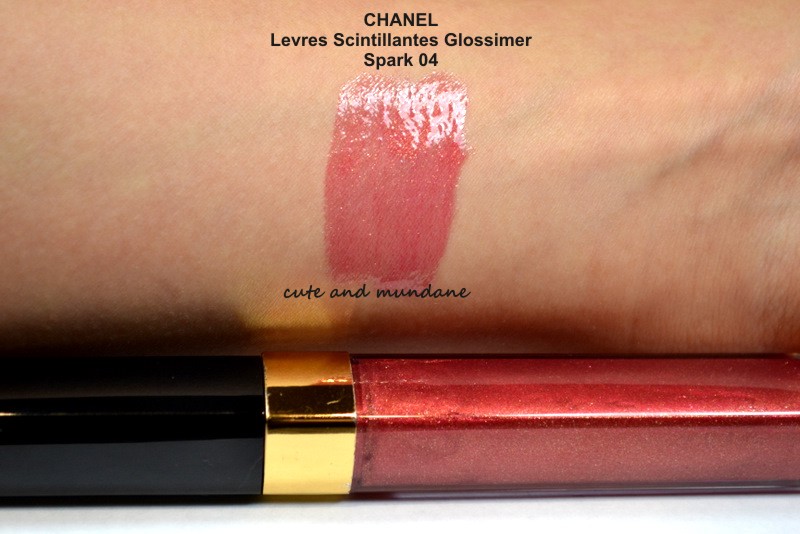 Cute and Mundane: Chanel Levres Scintillantes Glossimer in Spark 04