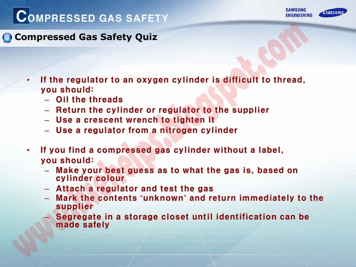 HSE Professionals Compressed Gas Safety