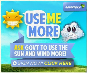 Ask the government to use more renewable enegy