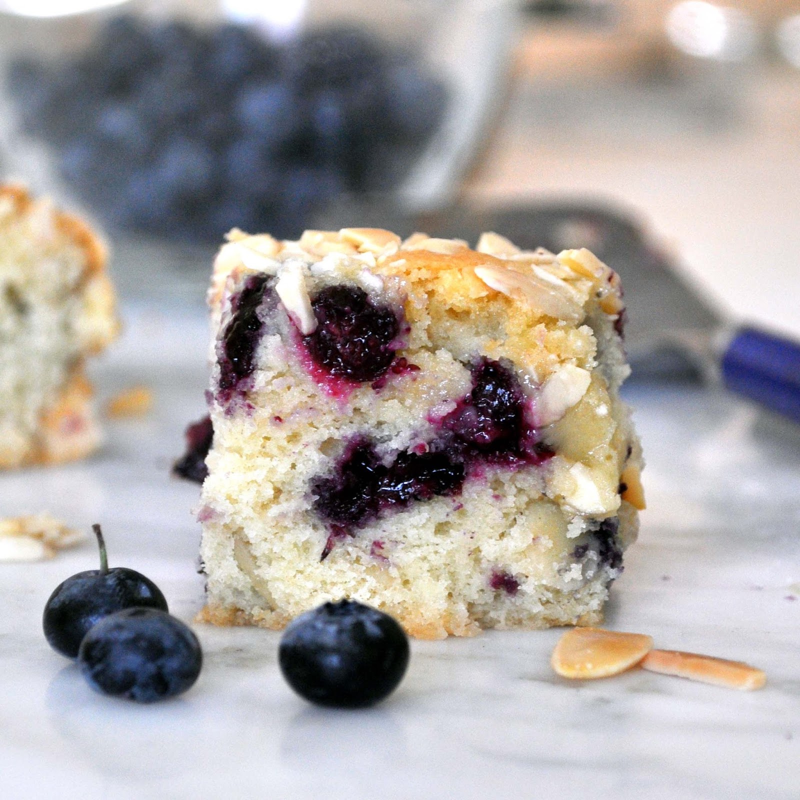 Cooking with Manuela BlueberryAlmond Coffee Cake Recipe