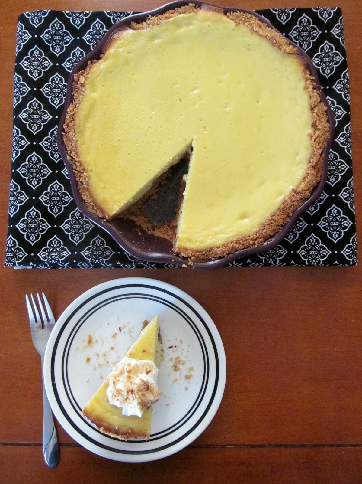 A Crafty Cook: Coconut Key Lime Pie with Toasted Coconut Crust