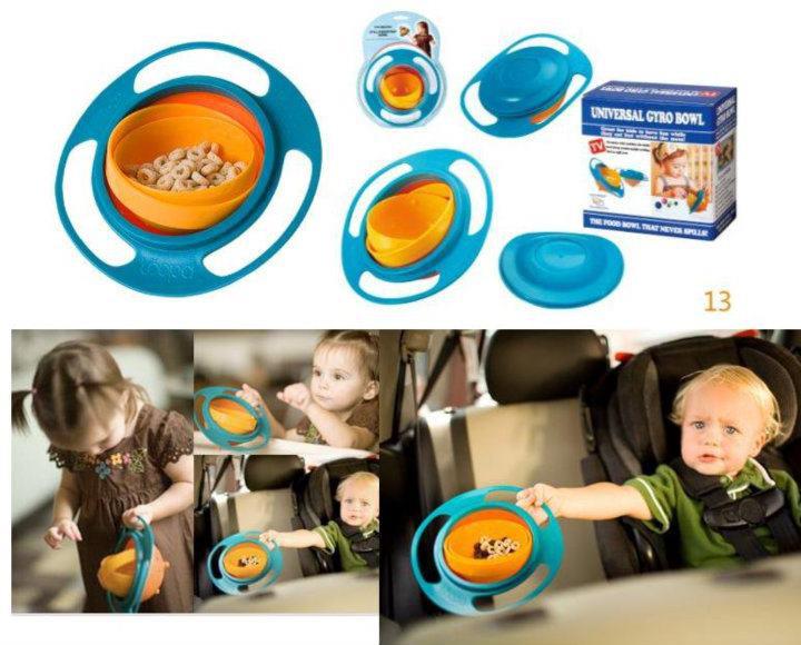 The gyroscopic food bowl that makes it impossible for kids to spill food