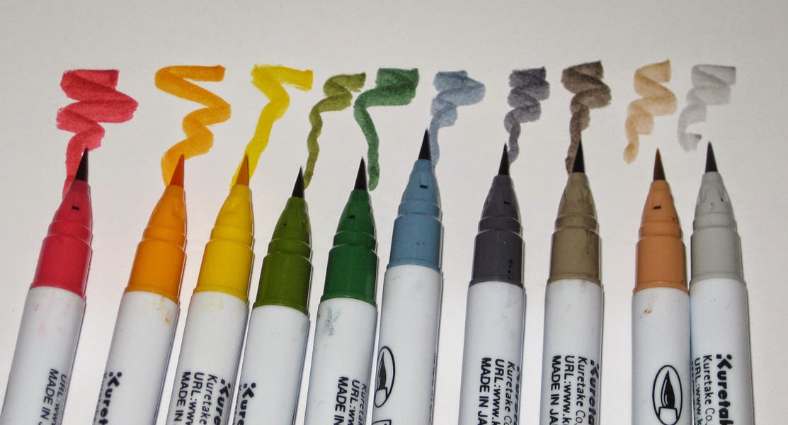 Brush Pen Test, Color Swatch
