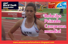 Robeilys Peinado Campeona Mundial Juvenil en Pole Vault