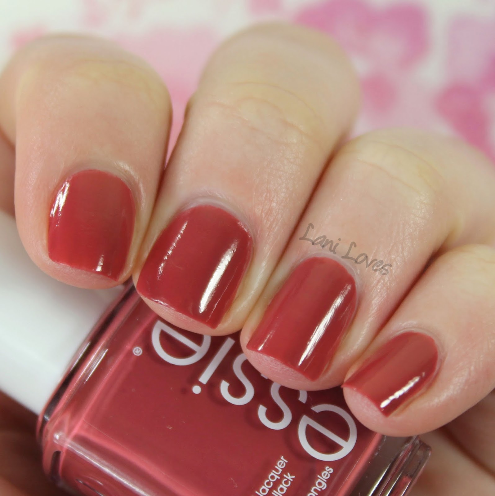 Essie Gel Setter Top Coat & In Stitches Nail Polish Review Lani Loves