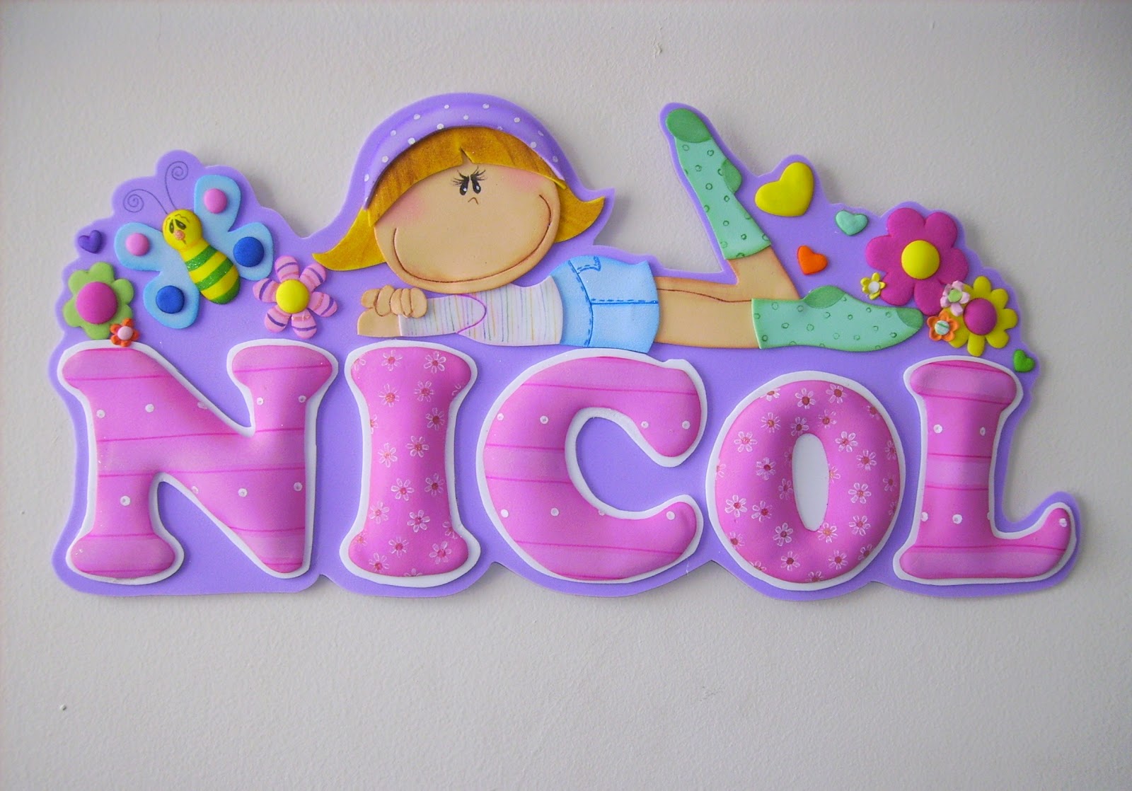 Nombre En Foamy Nombre En Goma Eva Nombres En Foamy Manualidades