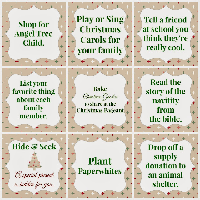 Monograms 'n Mud Giving to Others {Advent Printables}