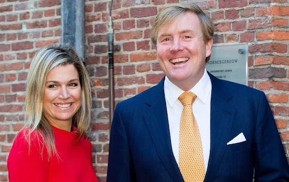 King Willem-Alexander of The Netherlands and Queen Maxima of The Netherlands attends the symposium about 'China in The Netherlands' at the University of Leiden