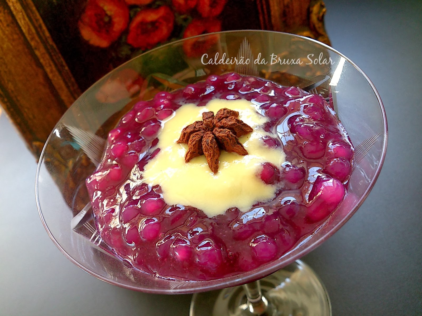 Sagu De Suco De Uva Com Creme Receitas do Caldeirão : Sagu de uva e creme inglês