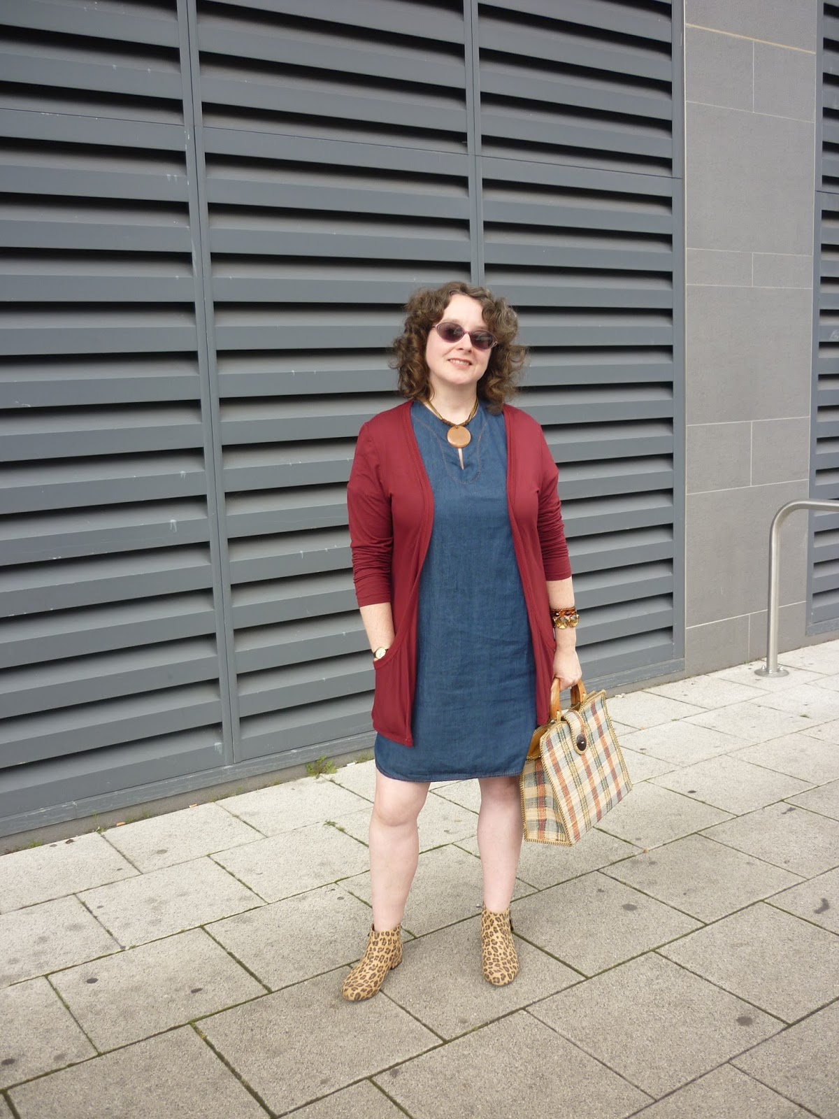Styling Statement Shoes with a Shift Dress Leopard Print & Denim Petite Silver Vixen
