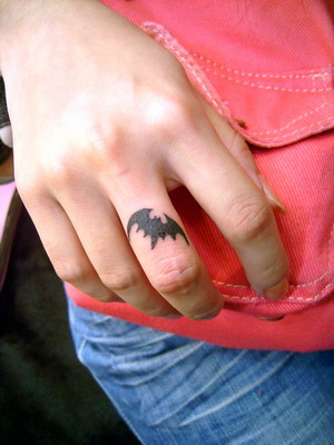 Name Tattoos One can inscribe one's name or initials on a single finger or