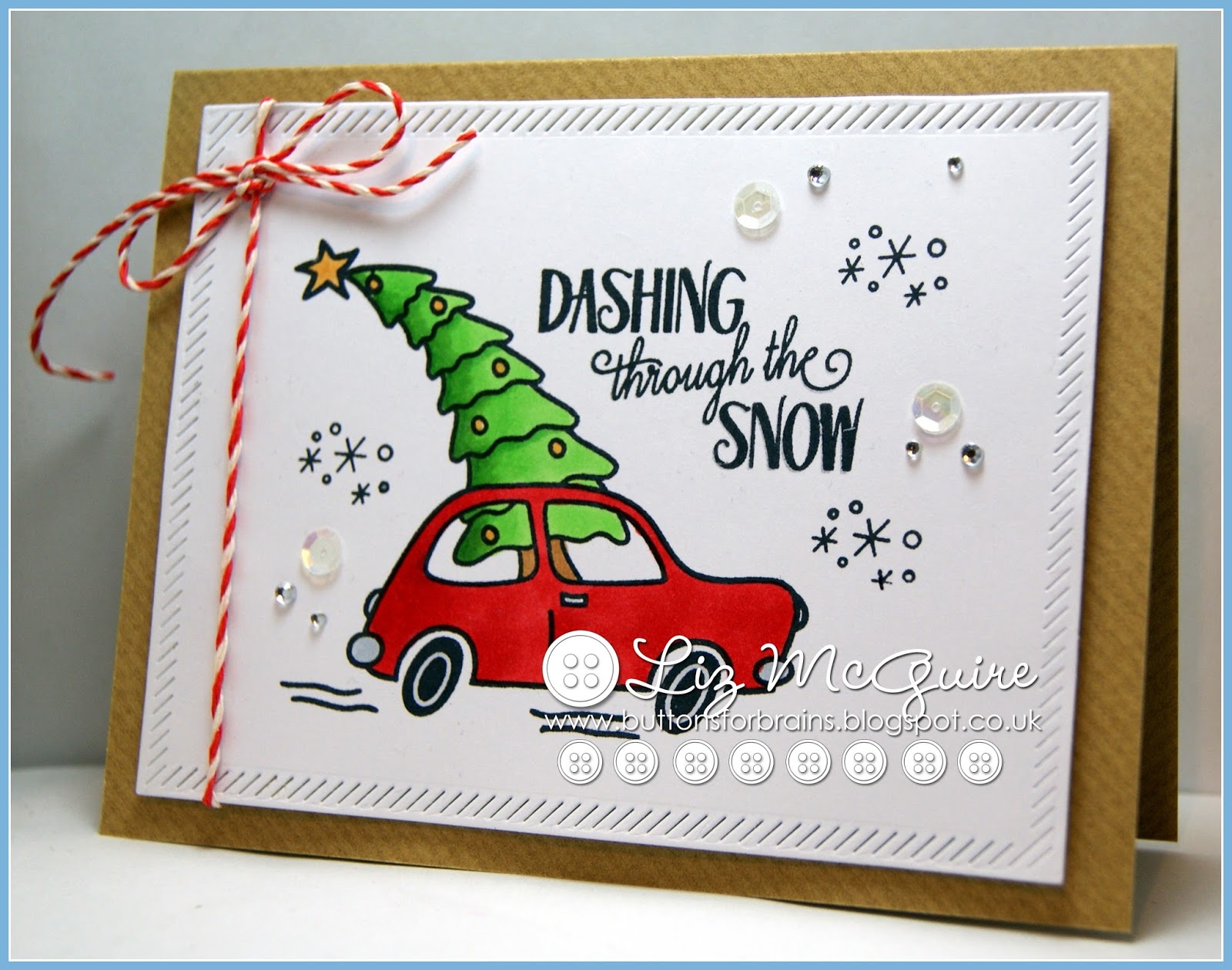buttonsforbrains Dashing Through the Snow!