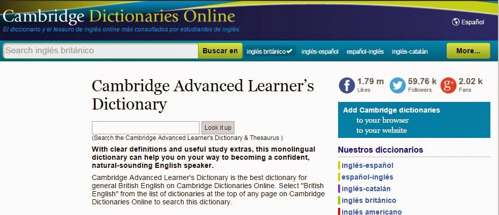 Cambridge Dictionary Online