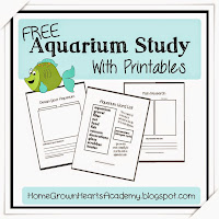 FREE Aquarium Study with Printables