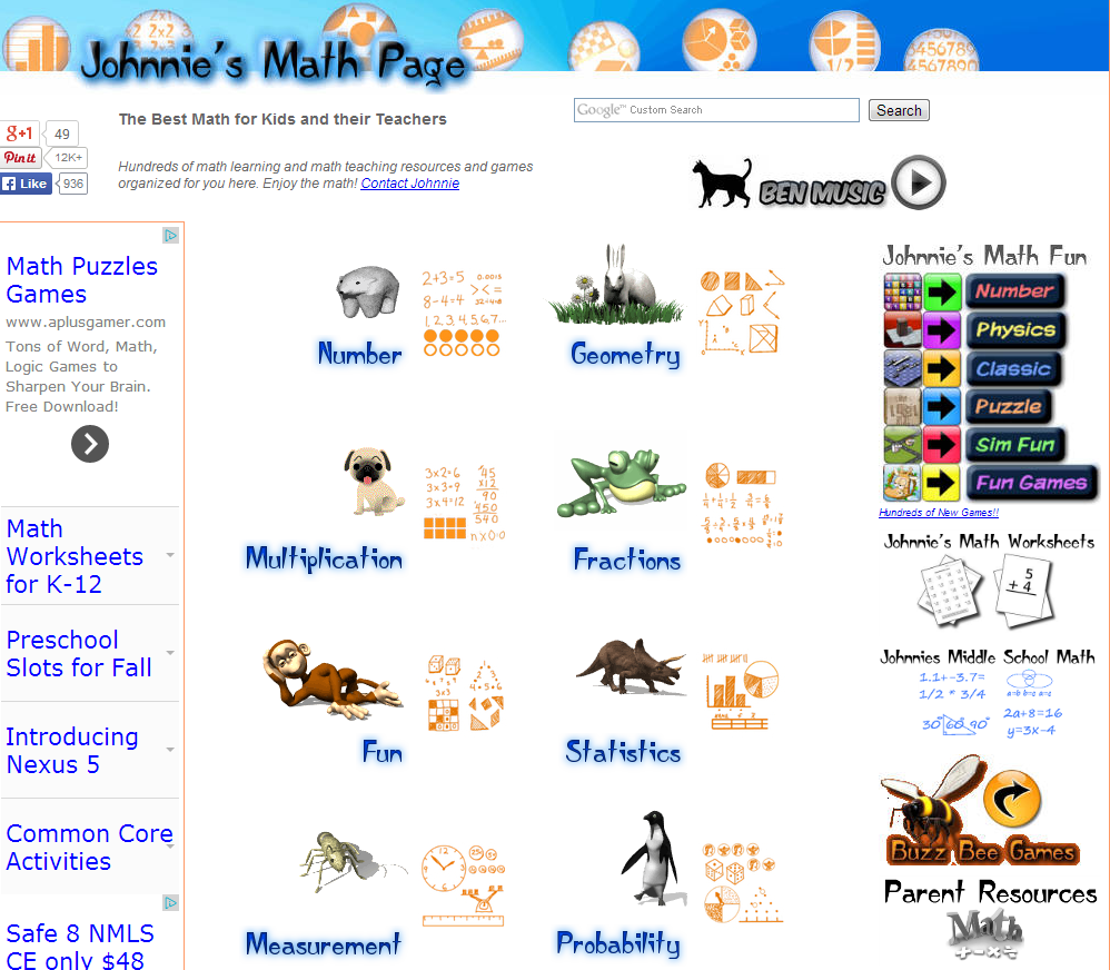 best free math websites for elementary students
