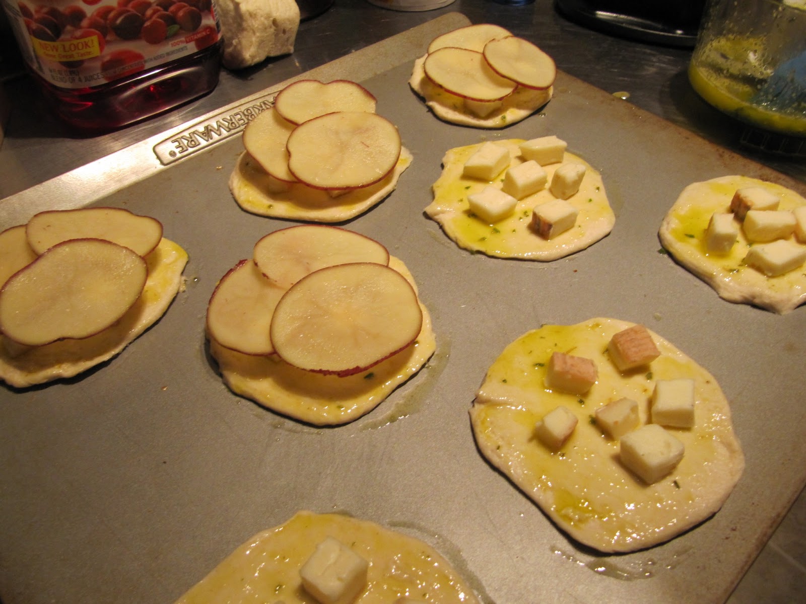 Mama Ozzy's Table Miniature Potato and Taleggio Cheese Pizzas with