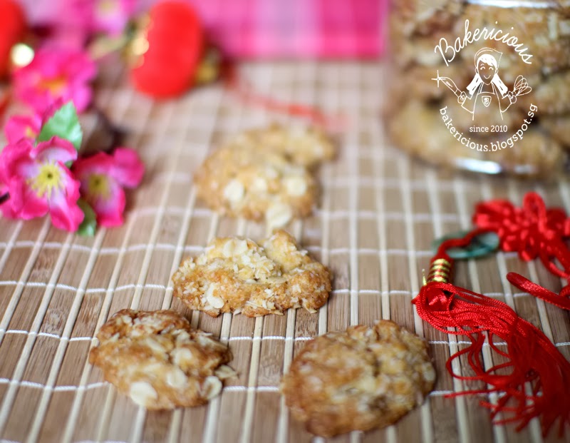 Bakericious Crispy Coconut Oats Cookies