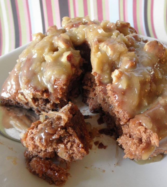 Food Pusher German Chocolate Cinnamon Rolls