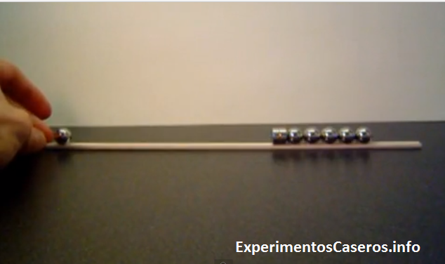 Cañon de Gauss Casero experimentos caseros acelerador magnetico