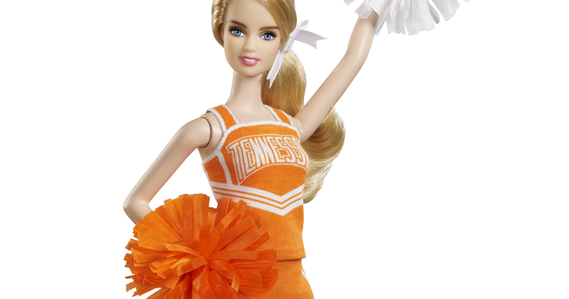 Satchel: Barbie Head Cheerleader at the University of Tennessee