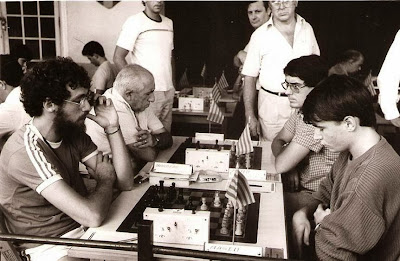Partida Barbeau vs. Magem en el Open Internacional de Manresa 1985