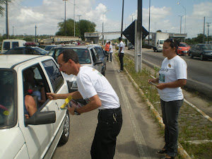 Ação Educativa na BR-101 na cidade de Bayeux-PB