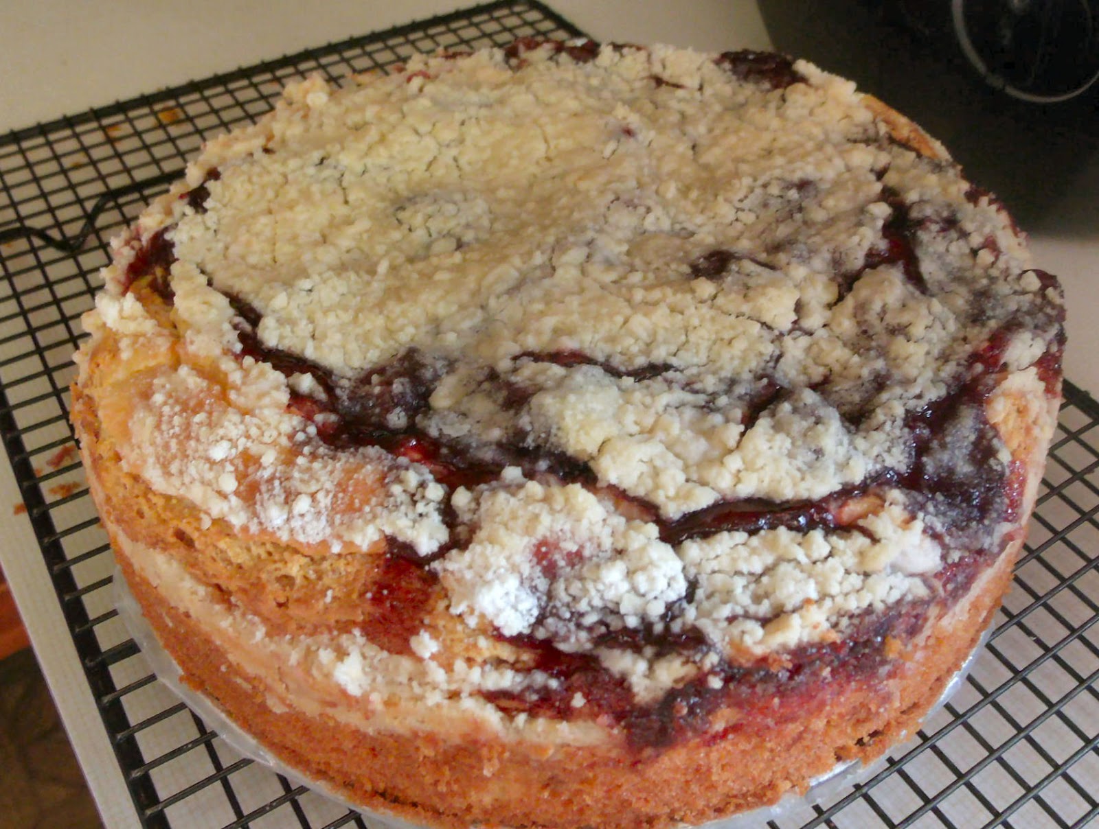 Ma's Apron Strings Blackberry Cream Cheese Coffee Cake