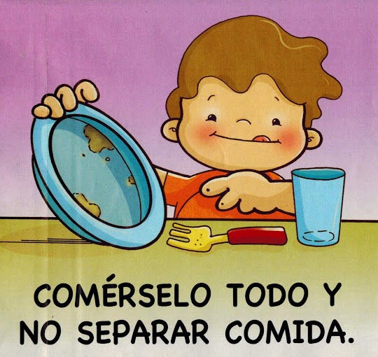Maestra de Infantil: Normas para comer en la mesa. Hábitos de
