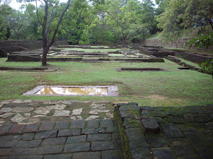 Gardens inside "Sigiriya Rock Fortress".