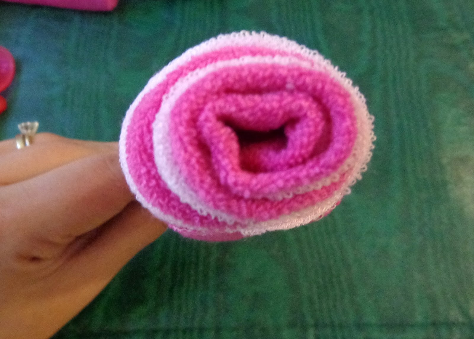 DIY for Mommies Washcloth Roses