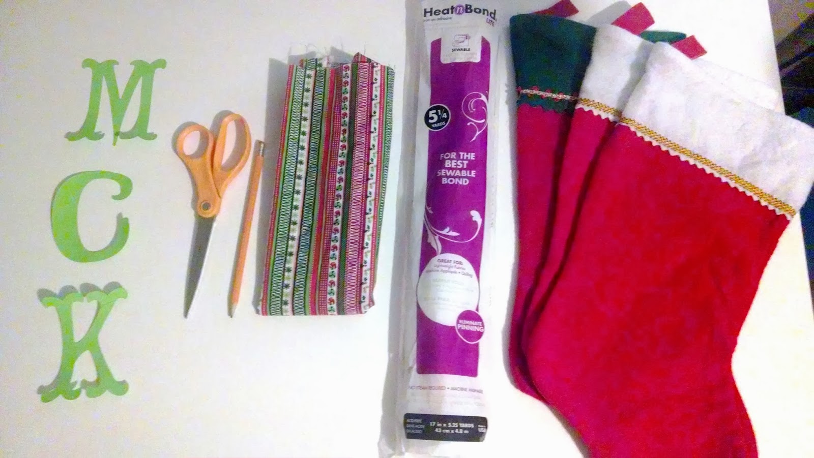 A Happily Ever Crafter Simple Personalized Christmas Stockings