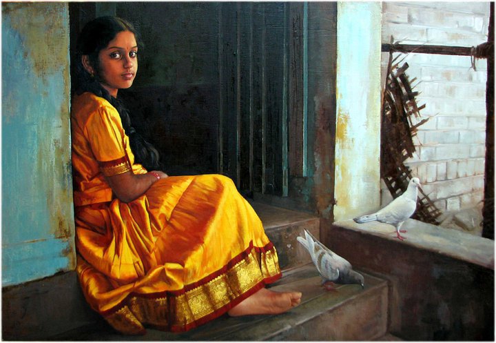 South Indian Beauties! Paintings+11