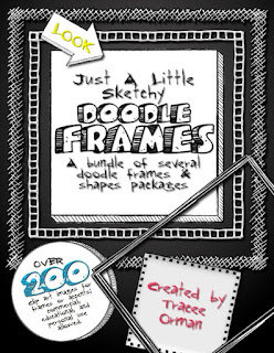 Just a Little Sketchy Clipart Doodle Frames and Shapes http://www.teacherspayteachers.com/Product/Doodle-Sketches-Bundle-of-Clip-Art-Graphics-for-Commercial-Use