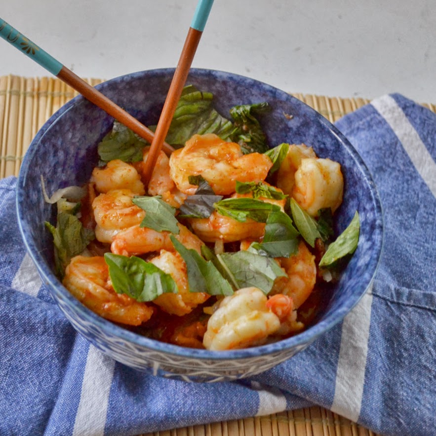 The Foodie Couple Shrimp Curry with Bok Choy