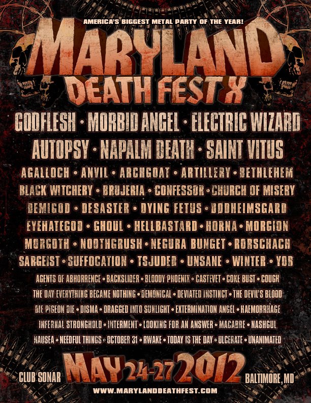 Individual thought patterns V.018 MARYLAND DEATH FEST 2012 CONFIRM