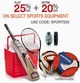 Sports Products: Flat 25% Off + Extra 20% Off on Sports Goods, Clothing & more @ Amazon