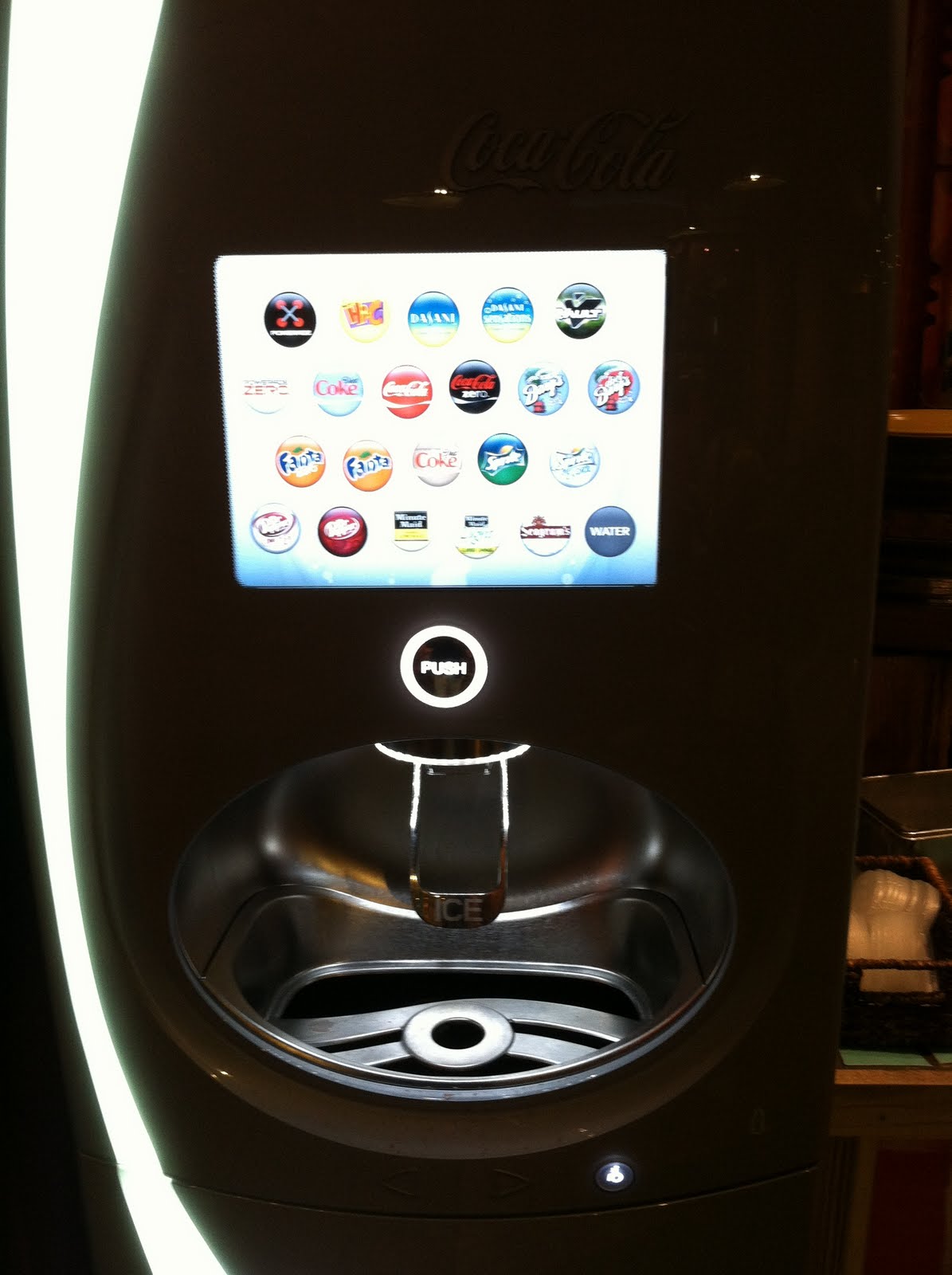 Sacramentune An amazing soda fountain with a touch screen