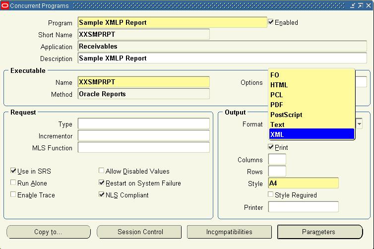 oracle apps material XML Publisher using a Data Template and XDODTEXE