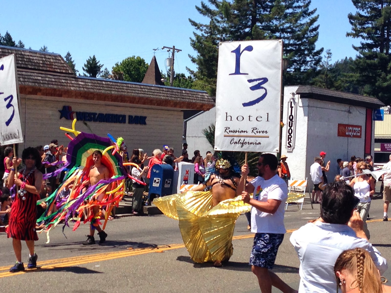 Guy Dads A Small Town Pride in Guerneville, CA