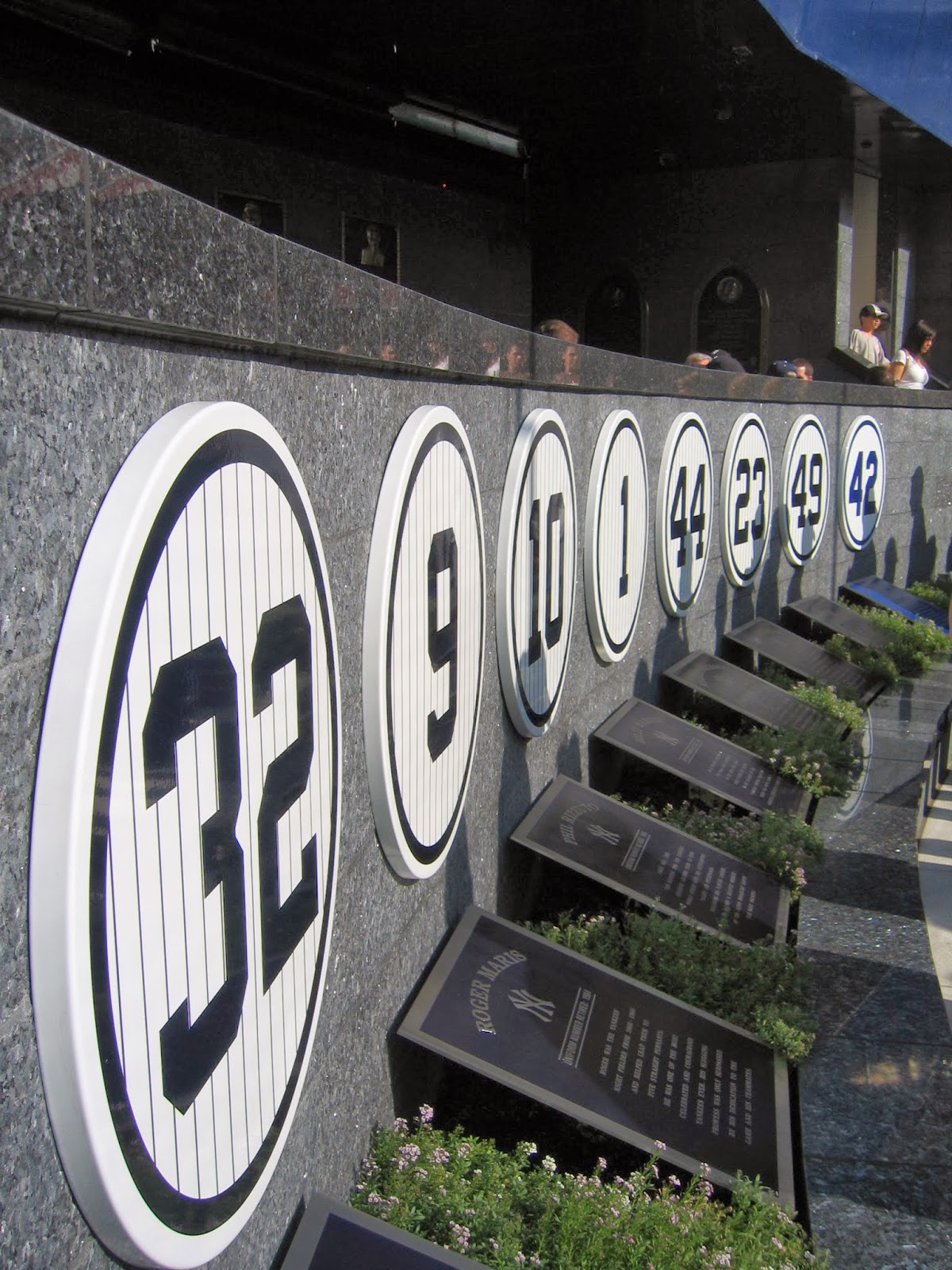 Yankee Stadium: Monument Park - Retired Numbers - Babe Rut…