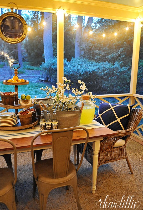 Dear Lillie Lemonade on Our Spring Porch