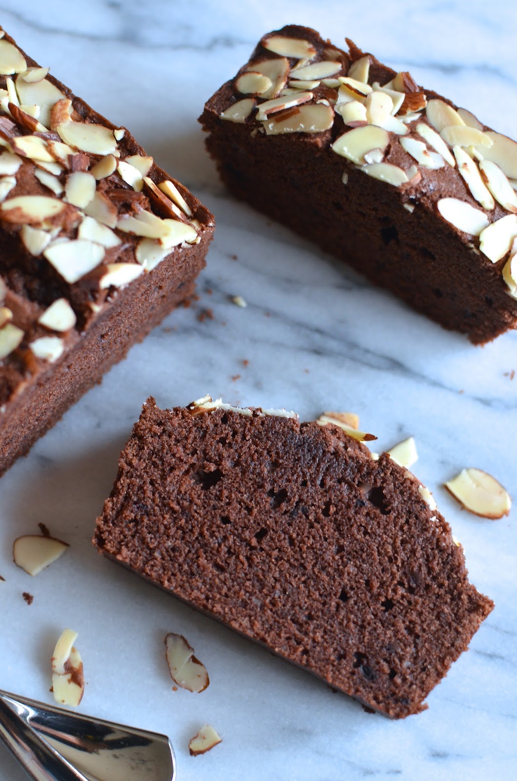 Playing with Flour Cocoa marzipan loaf cake