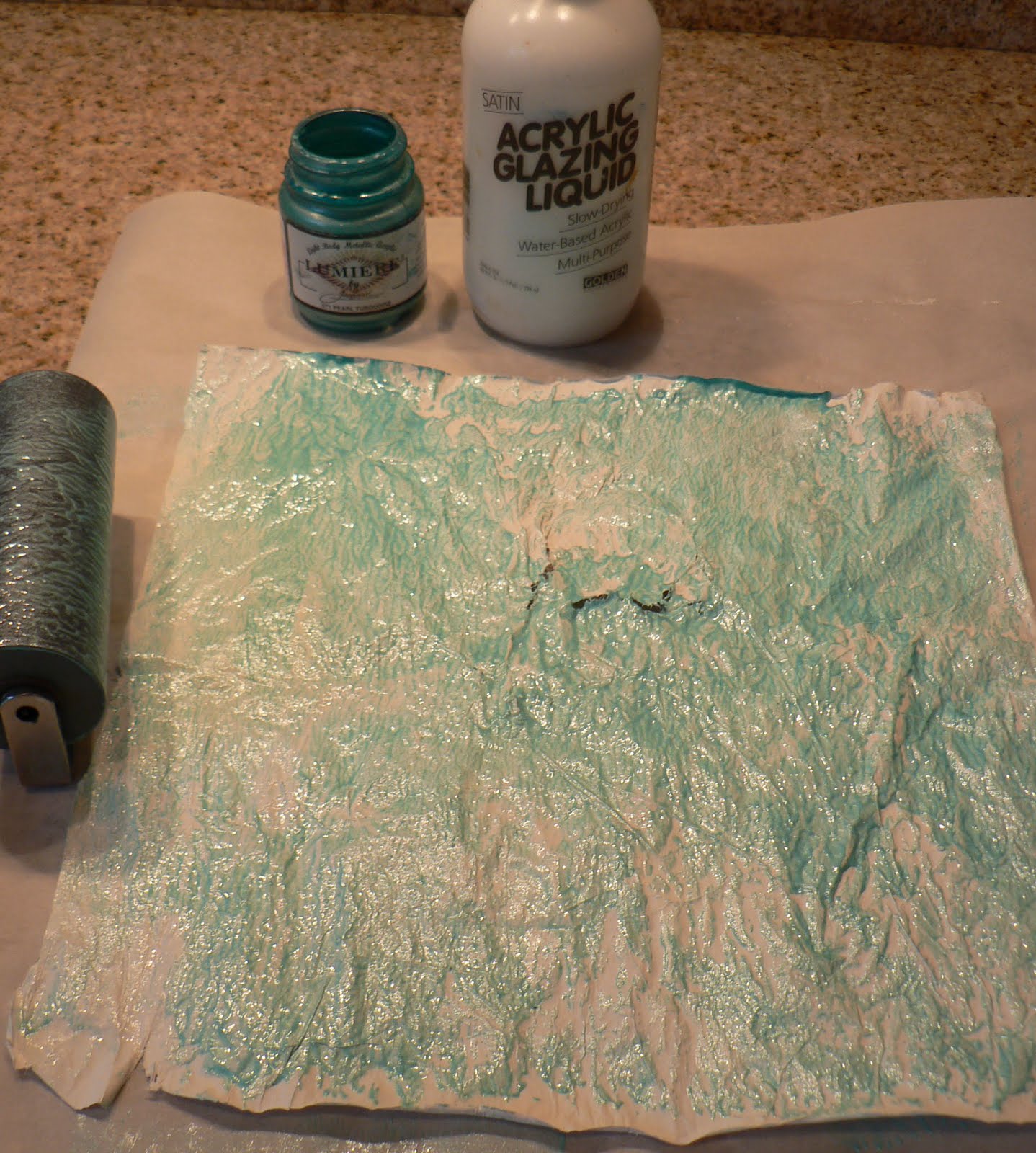 Creative Expressions Gesso & Tissue Paper Background