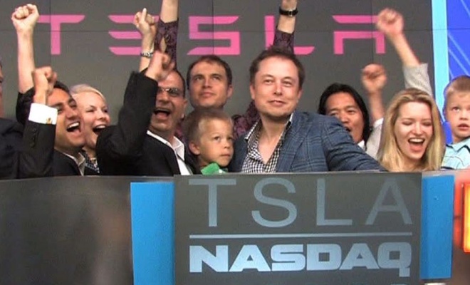 Elon Musk at the Tesla IPO