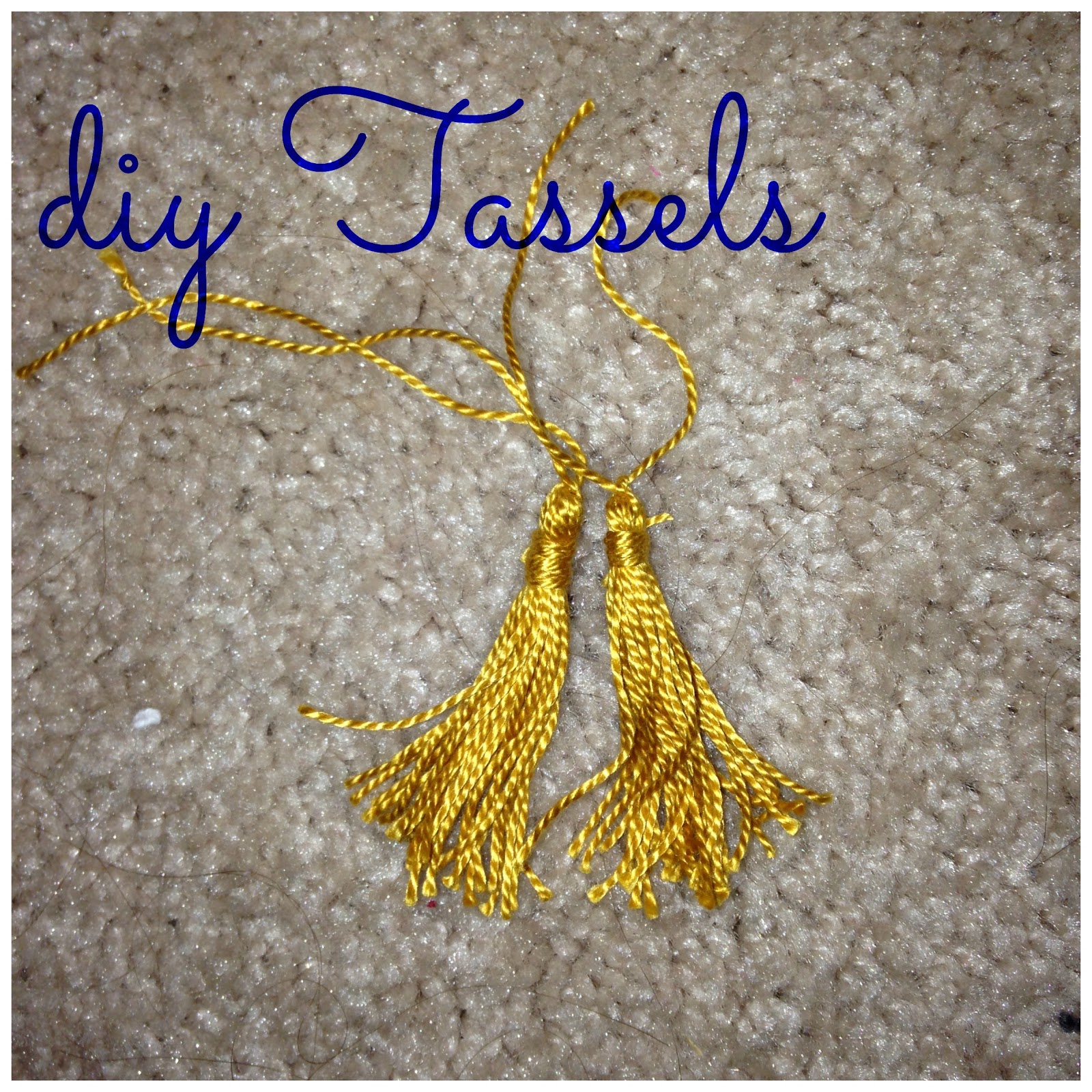 & Glitter DIY Tassel